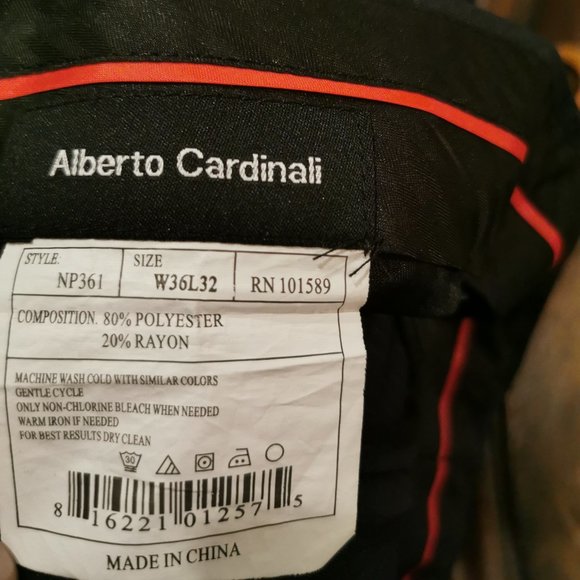 ALBERTO CARDINALI men's gray pants - Picture 3 of 4